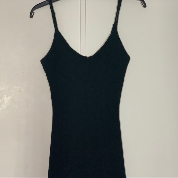 LULUS Body-con Sleeveless Sweater Dress In Black - Picture 4 of 12